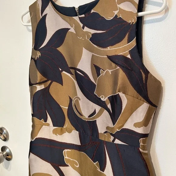 Ann Taylor Jungle Cat Animal Print Dress - Picture 5 of 9